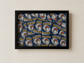 Selbstgemachter Bilderrahmen / Kartenständer Pokemon Hintergrund 30 cm x 40 cm