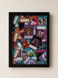 Selbstgemachter Bilderrahmen / Kartenständer Yu-Gi-Oh Hintergrund 30 cm x 40 cm